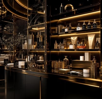a bar with a bar counter and a bar with a bar stool