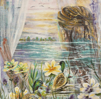 Painting inspired by Isaiah 40:31 | Christian contemporary art