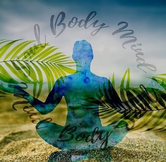 illustration, silhouette en méditation