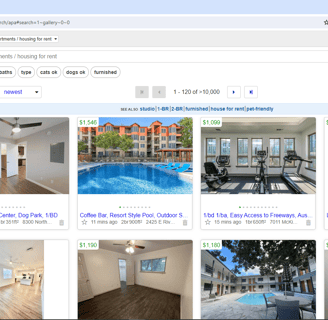 Craiglist es un sitio donde podras en contrar vivienda tanto para venta como renta.
