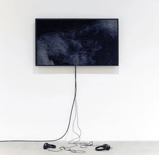 JOANNA WLASZYN DATA CLOUDS ART INSTALLATION