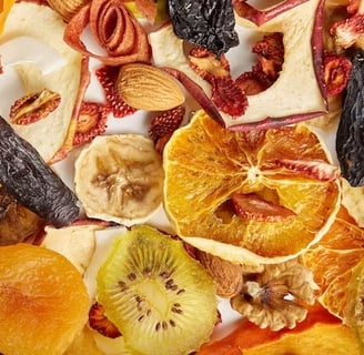 diferentes frutos secos
