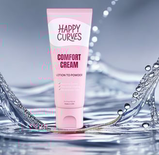 happy curves comfort cream chafing bikini jock itch deodorant