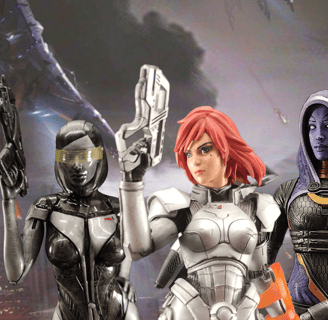 Set of hand-painted sci-fi inspired resin figurines for collectors