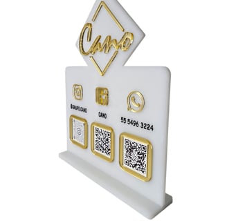 Letrero redes sociales QR Bazares