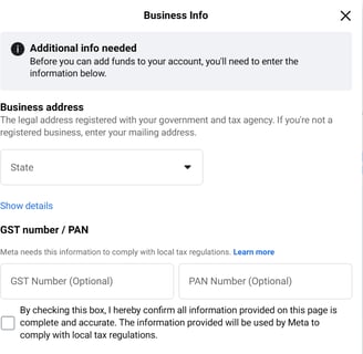 Business info