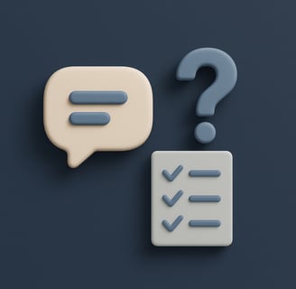 Iconos de preguntas frecuentes y respuestas clave sobre creación web para negocios.