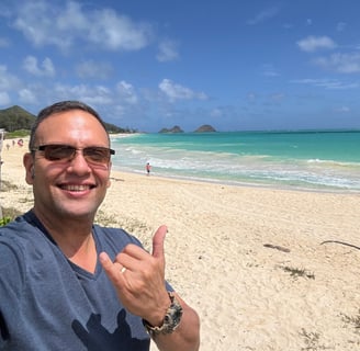 Ricardo enjoys time off from running his online business