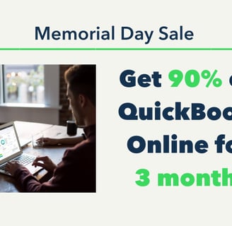 Memorial Day Sale Get 90% off Quickbooks Online for 3 months