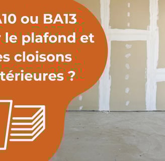 BA10 ou BA13 pour cloisons