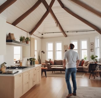 photo of white staircase