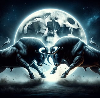 Two bulls represents Close and Open LLM model