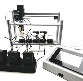 Automatisierte Kalibrierstation für pH Handmessgeräte