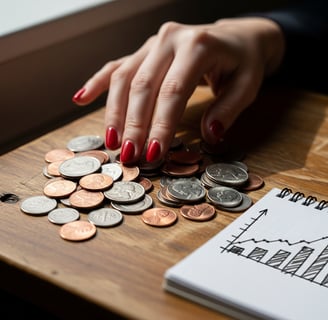 a person's hand with a notebook and a notebook with a pen and a