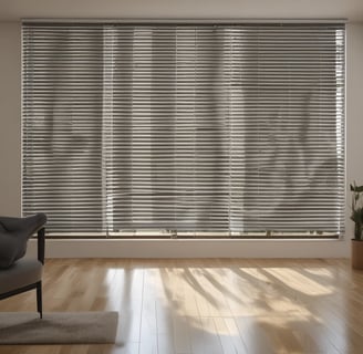 A television displaying a 'fire tv' logo is placed inside a wooden frame. The TV is positioned on a black stand in a living room with orange walls. In the background, there is a brown sofa and a white desk cluttered with various items.