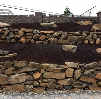 Bolders Retainining Wall Installation Services Near Lake Oswego West Linn Portland Tigard Oreg