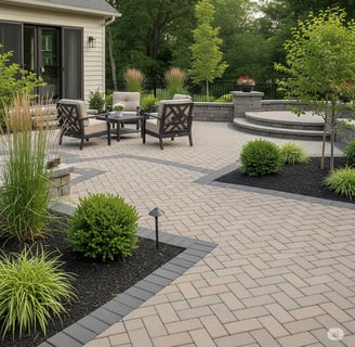 masonry patio paver installation in nanaimo