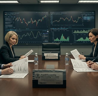 a group of business people sitting around a table