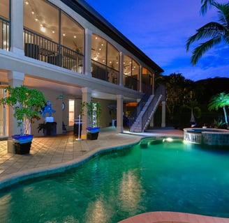 Custom Home Pool Exterior