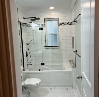 complete bathroom remodeling from initial design to final installation.