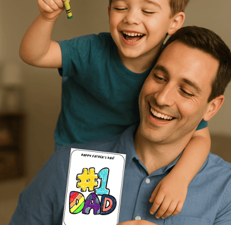 fathers day coloring card, fathers day keepsake, father day preschool activity