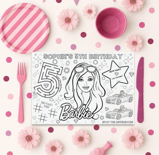 barbie activity sheet
