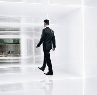 Case Study – Marcus Ellison  post man walking into an unknown office 