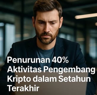 Aktivitas Developer Crypto Anjlok 40% dalam Setahun: Pertanda Surutnya Inovasi?