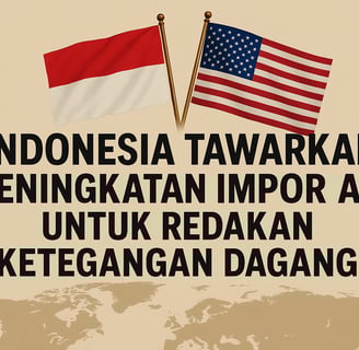 Indonesia Tawarkan Peningkatan Impor AS untuk Redakan Ketegangan Dagang