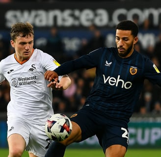 Swansea City Tertinggal 0-1 dari Hull City di Babak Pertama Laga Krusial Championship