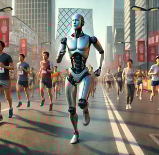 Robot Humanoid Ikut Lomba Maraton di Beijing