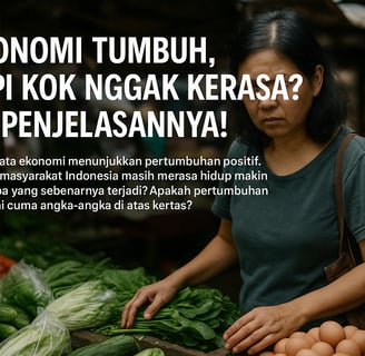 Ekonomi Tumbuh, Tapi Kok Nggak Kerasa Ini Penjelasannya!