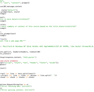 Sample Python Code
