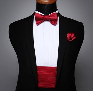 a man in a tuxedo suit and bow tie
