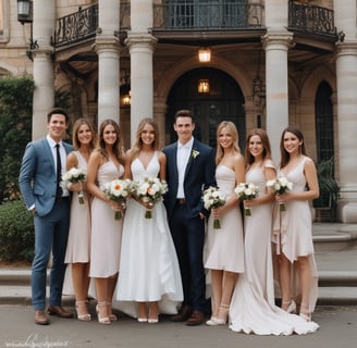 A vintage photo booth with a sign that reads 'Photoautomat', featuring a wooden exterior and red interior. The booth is positioned outdoors with trees and a building in the background. Posters and graffiti are visible on the adjacent wall.