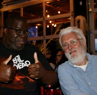 Sam Glass and Woody Goulart at Nightmare Cafe in Las Vegas