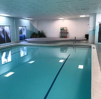 an indoor swimming pool available for rent