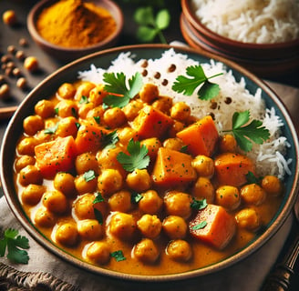  Vegan Chickpea and Sweet Potato Curry