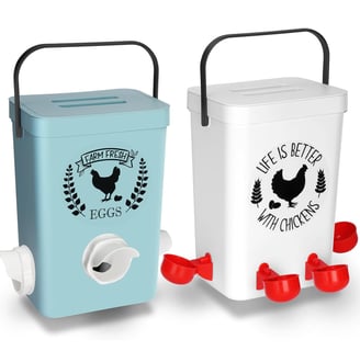 Water and feed containers for Chickens