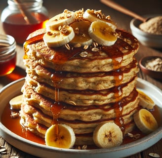 Banana Oat Pancakes (Egg-Free & Vegan)