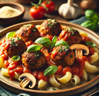  vegan lentil and mushroom meatballs