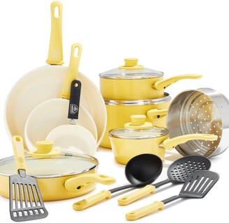 Yellow Pots and Pans at Amazon