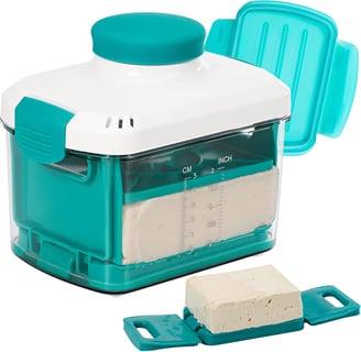 NOYA Adjustable Tofu Press - Vegan Tofu Press to Speed up Removing Water from Silken, Firm, 