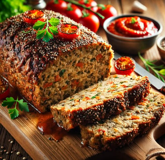 Chia Seed Vegan Meat Loaf