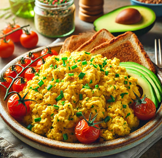 chickpea flour scrambled eggs