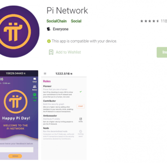Pi Network installation application