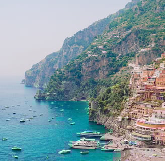 Beautiful coastal towns of Italy - scenic Positano in Amalfi coast