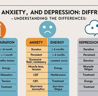 anxiety and depression difference
