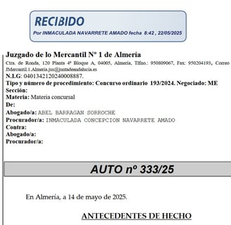 cancelación deudas almeria