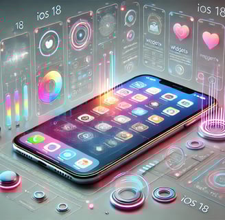 a smartphone phone with a phone screen displaying a display of various icons